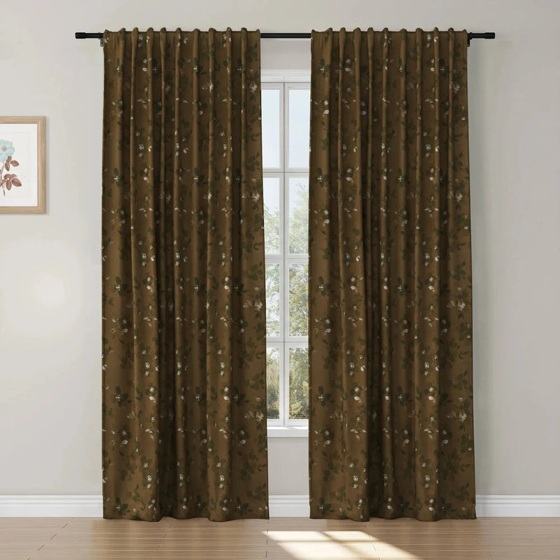 Sara Le x TWOPAGES Vintage Printed Linen Soft Top Curtains