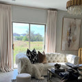 Veda Lustrous Cotton Velvet Pleated Curtains