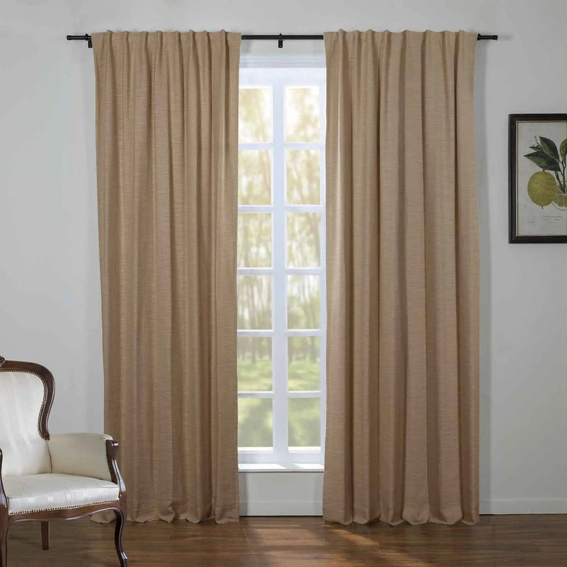 Kyla Lightweight Faux Linen Soft Top Curtains