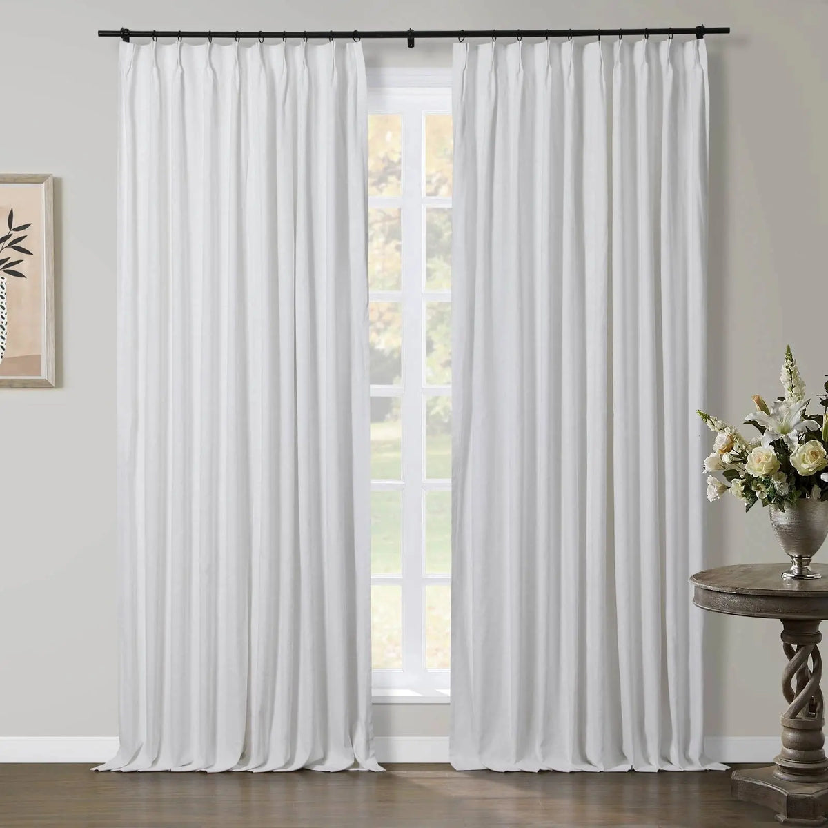 Jawara Textured Linen Cotton Pleated Curtains
