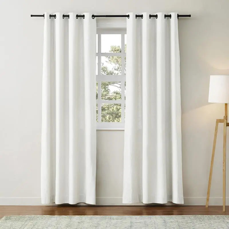 Jawara Textured Linen Cotton Eyelet Curtains