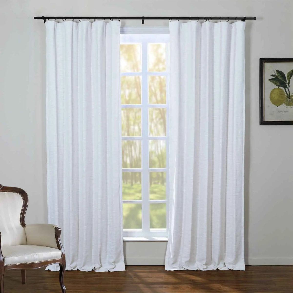 Kyla Lightweight Faux Linen Soft Top Curtains