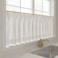 Stefana Silber x TWOPAGES Graphic Printed Linen Pleated Cafe Curtains