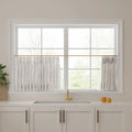 Stefana Silber x TWOPAGES Graphic Printed Linen Pleated Cafe Curtains