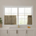 Stefana Silber x TWOPAGES Graphic Printed Linen Pleated Cafe Curtains