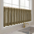 Stefana Silber x TWOPAGES Graphic Printed Linen Pleated Cafe Curtains