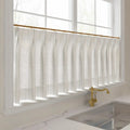 Stefana Silber x TWOPAGES Graphic Printed Linen Pleated Cafe Curtains