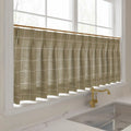 Stefana Silber x TWOPAGES Graphic Printed Linen Pleated Cafe Curtains