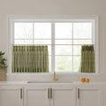 Stefana Silber x TWOPAGES Graphic Printed Linen Pleated Cafe Curtains