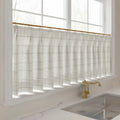 Stefana Silber x TWOPAGES Graphic Printed Linen Pleated Cafe Curtains
