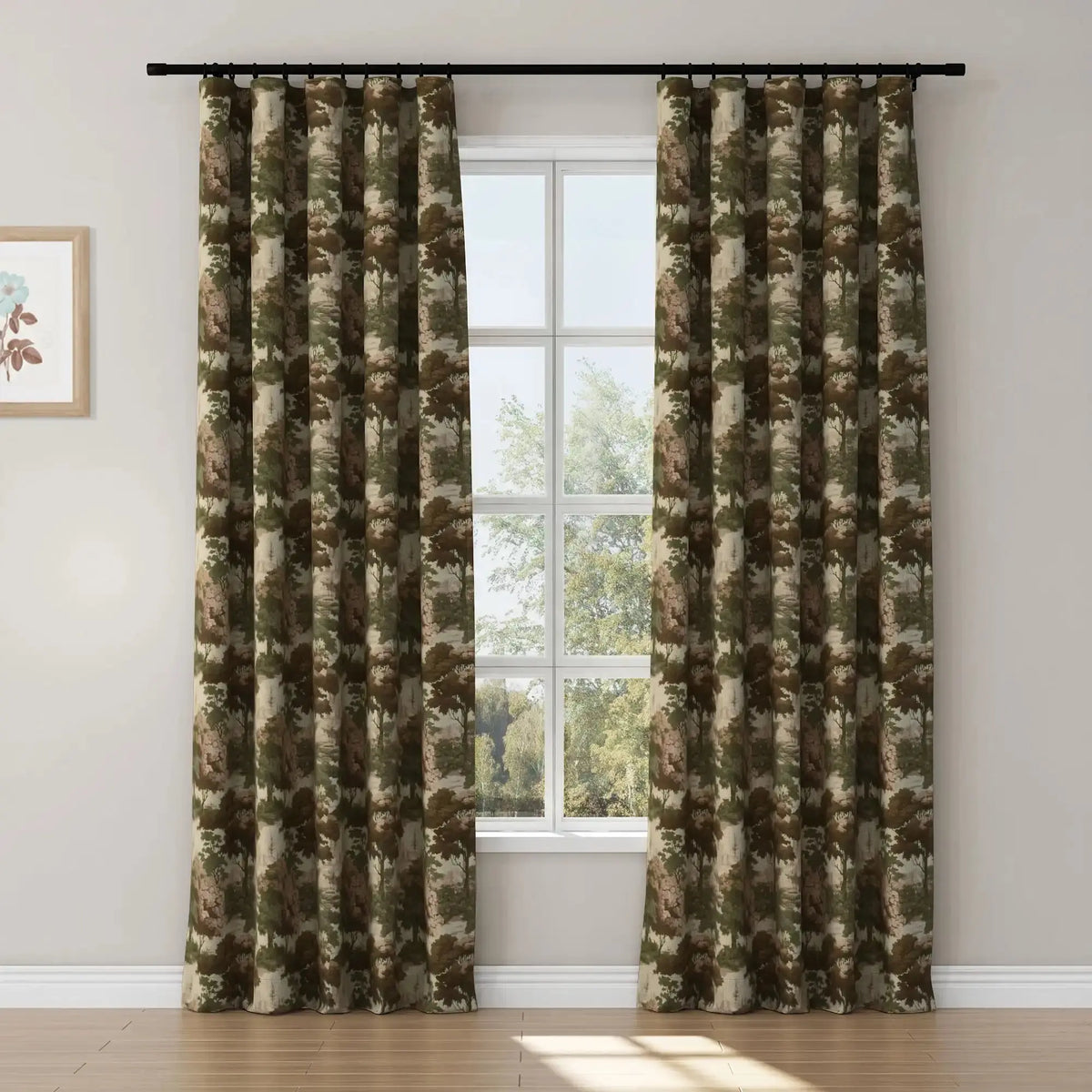 Sara Le x TWOPAGES Vintage Printed Linen Soft Top Curtains