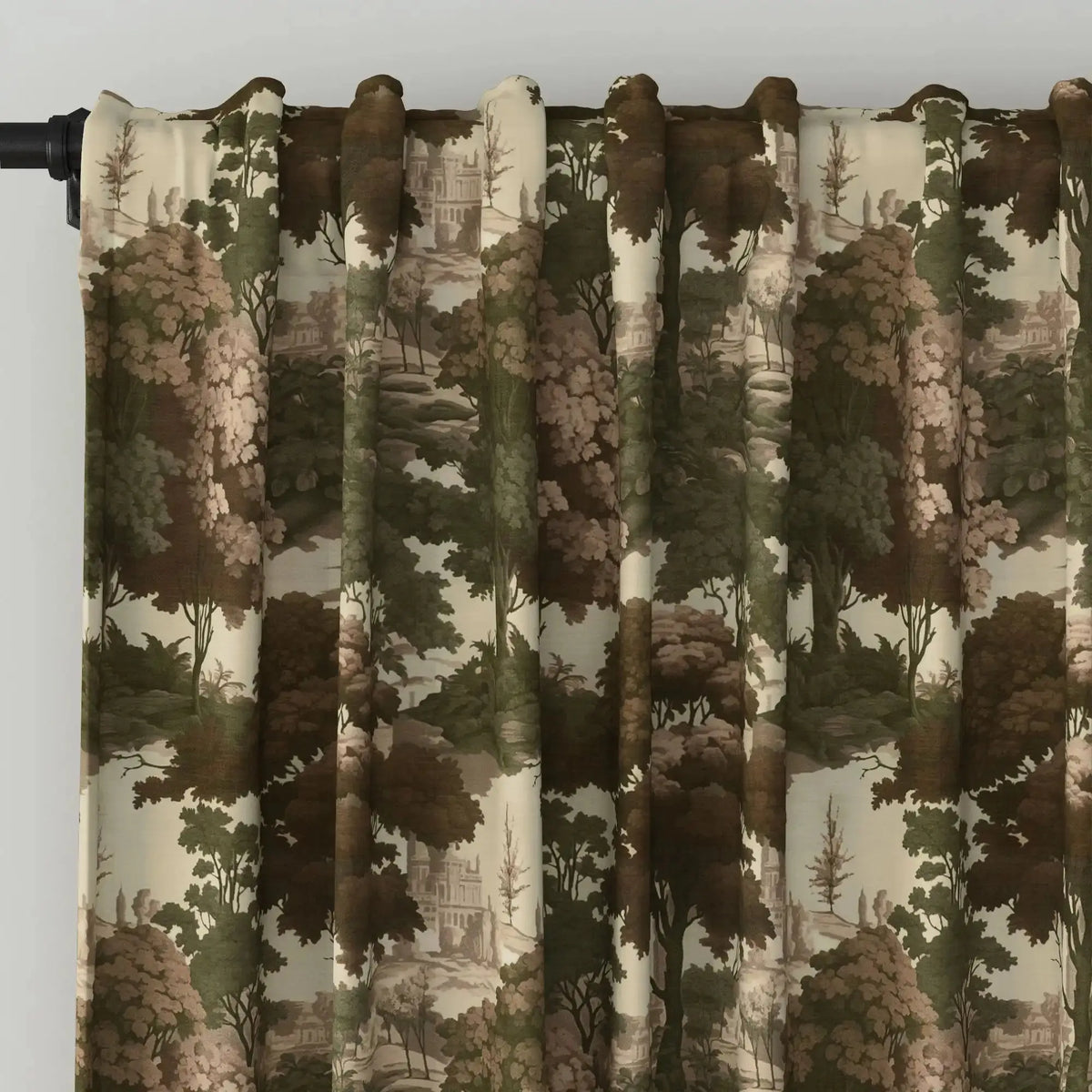 Sara Le x TWOPAGES Vintage Printed Linen Soft Top Curtains