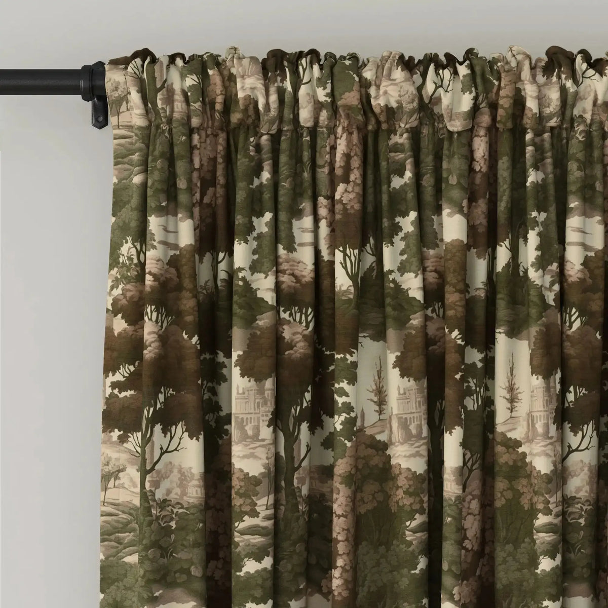 Sara Le x TWOPAGES Vintage Printed Linen Soft Top Curtains