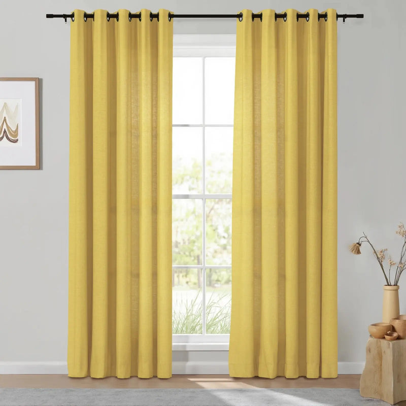 Isabella Heavyweight Cotton Eyelet Curtains