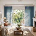 Liz Linen S-fold Curtains with Snap Tape - Lora Track