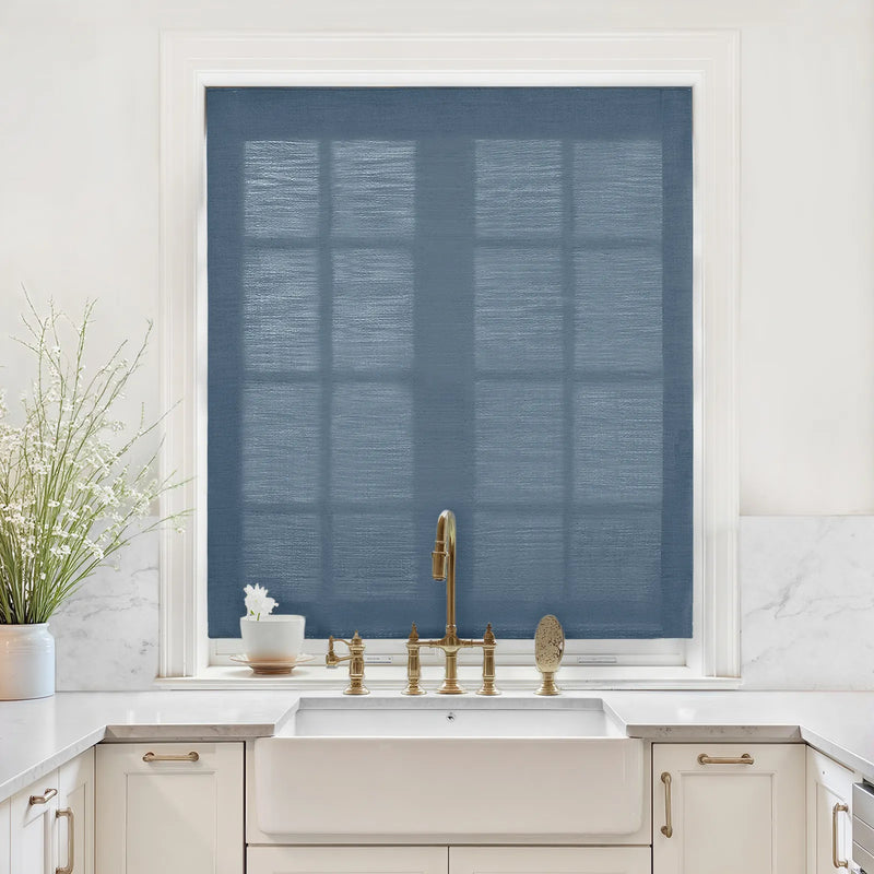 Liz Linen Relaxed Roman Blind Cord Lift