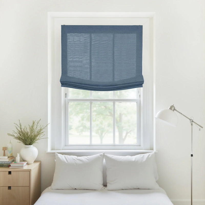 Liz Linen Relaxed Roman Blind Cord Lift