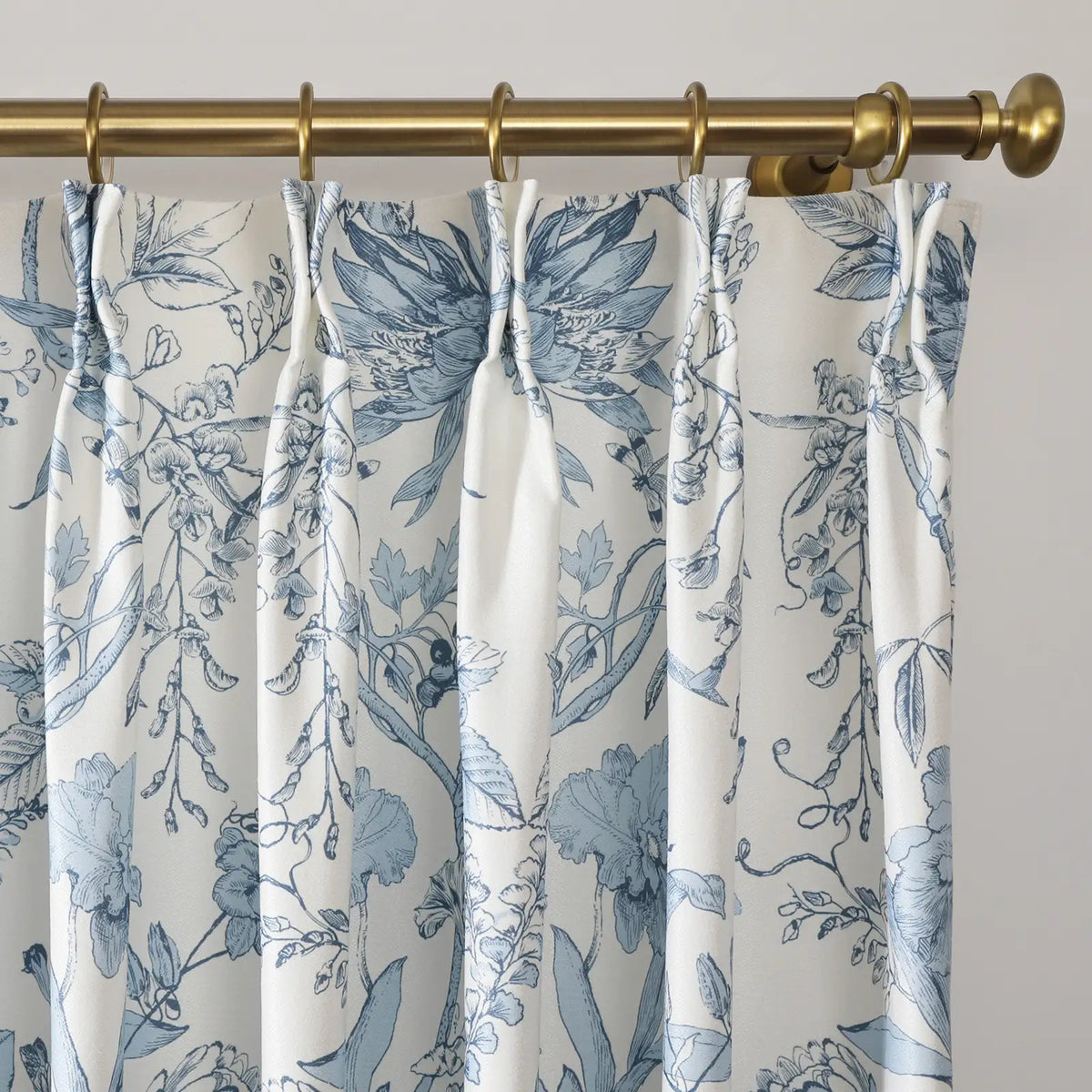 Holly Botanical Boho Pleated Curtains