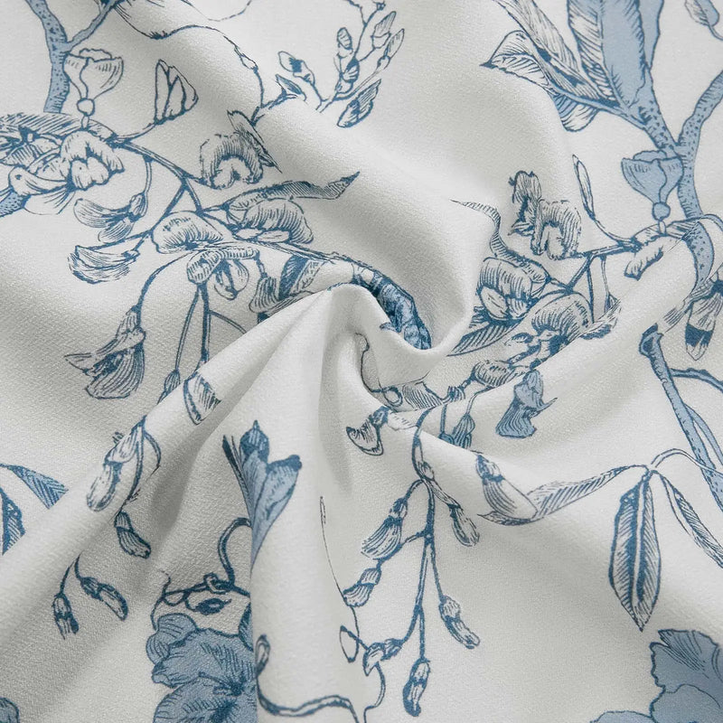 Holly Botanical Boho Pleated Curtains