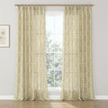 Sabrina Ramkhelawan x TWOPAGES Artisanal Canyon Grove Printed Cotton Pleated Curtains