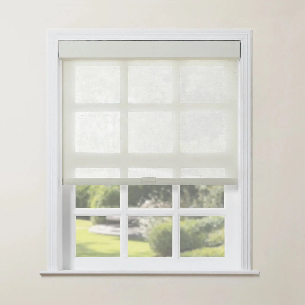 Rae Natural Jute Woven Wood Roller Blinds Cordless
