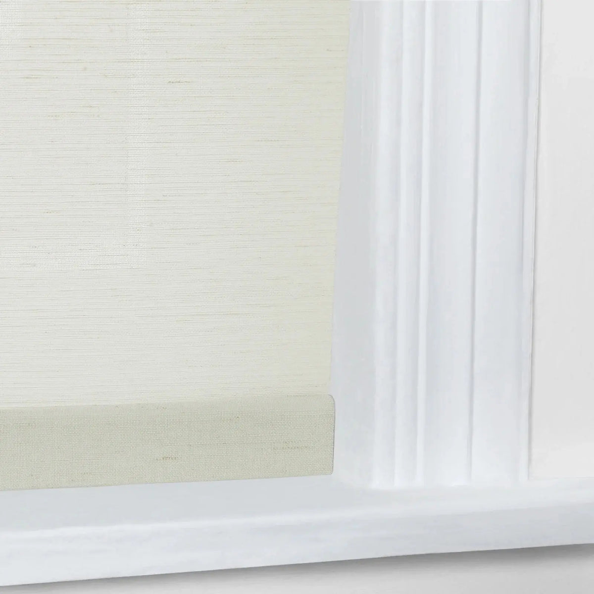 Rae Natural Jute Woven Wood Roller Blinds Cordless