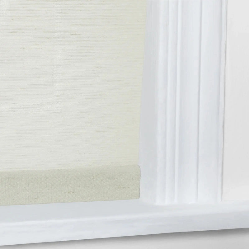 Rae Natural Jute Woven Wood Roller Blinds Cordless