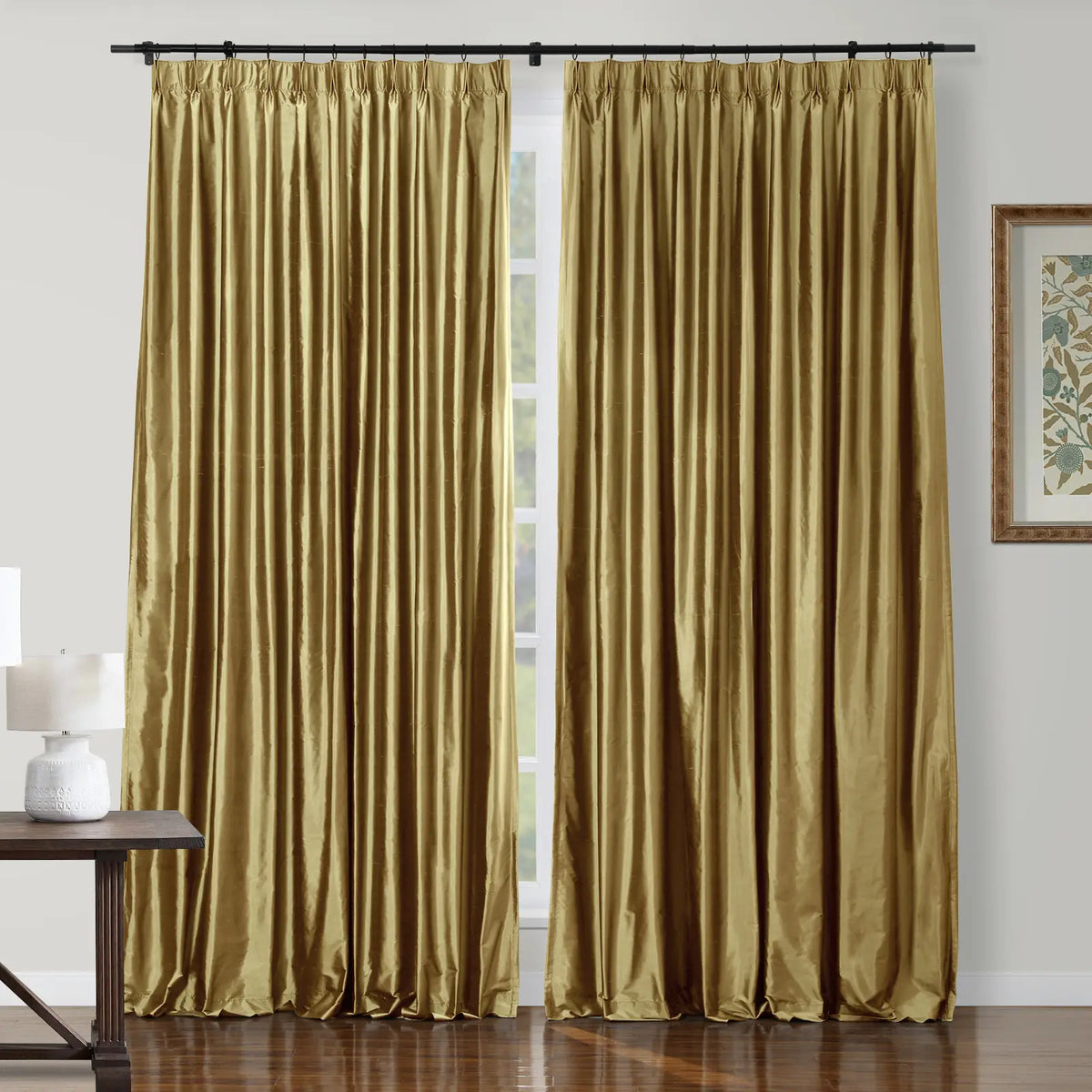 Selman Dupioni Silk Pleated Curtain