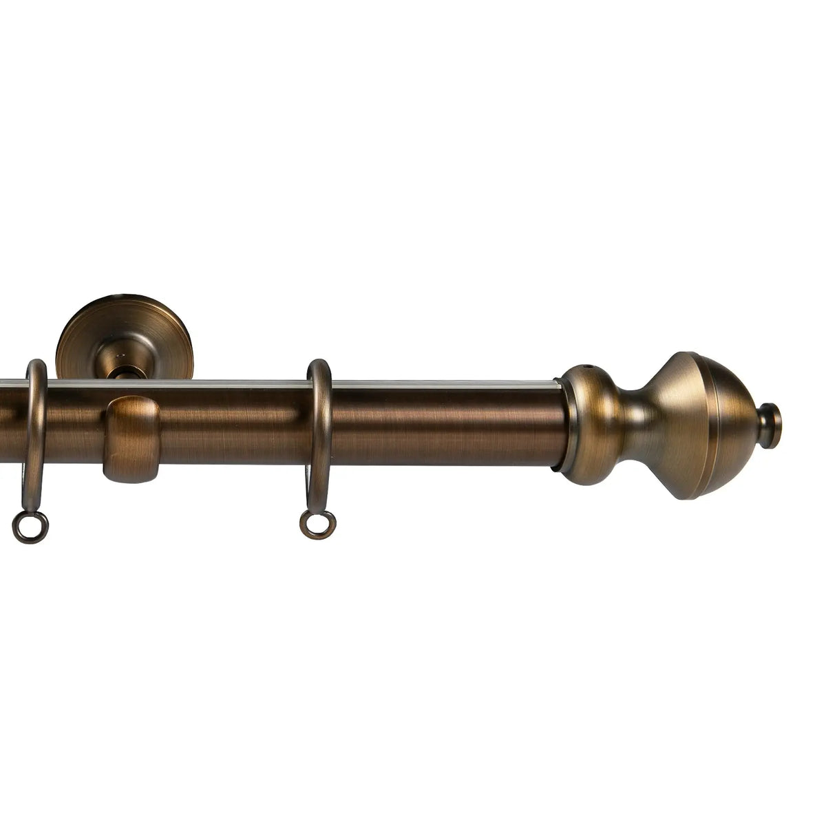 Arno Single Decorative Curtain Rod with Rings