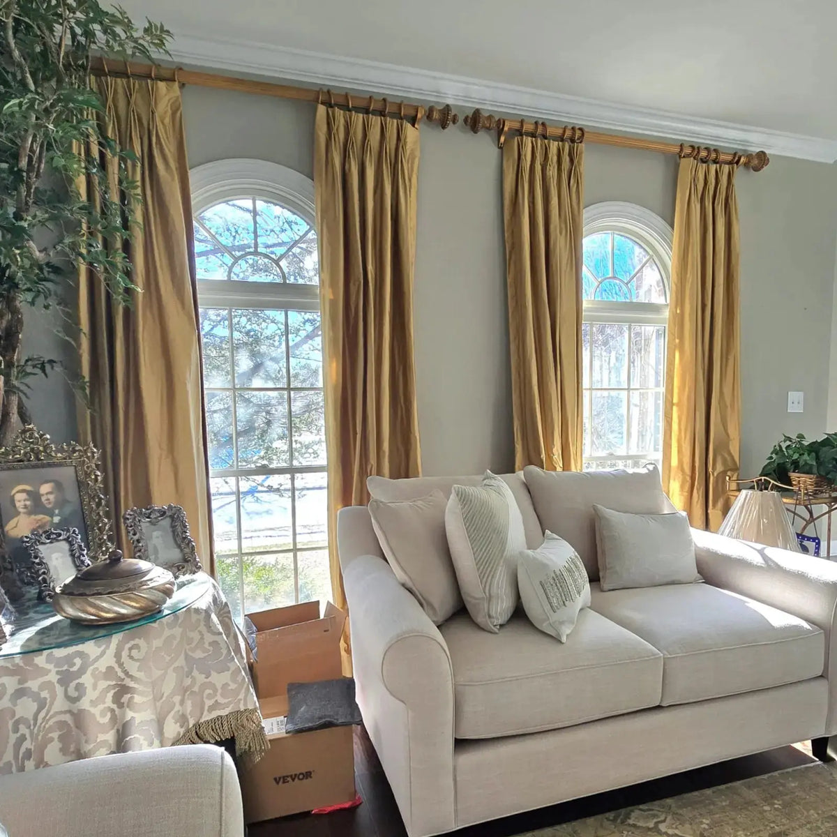 Selman Dupioni Silk Pleated Curtain