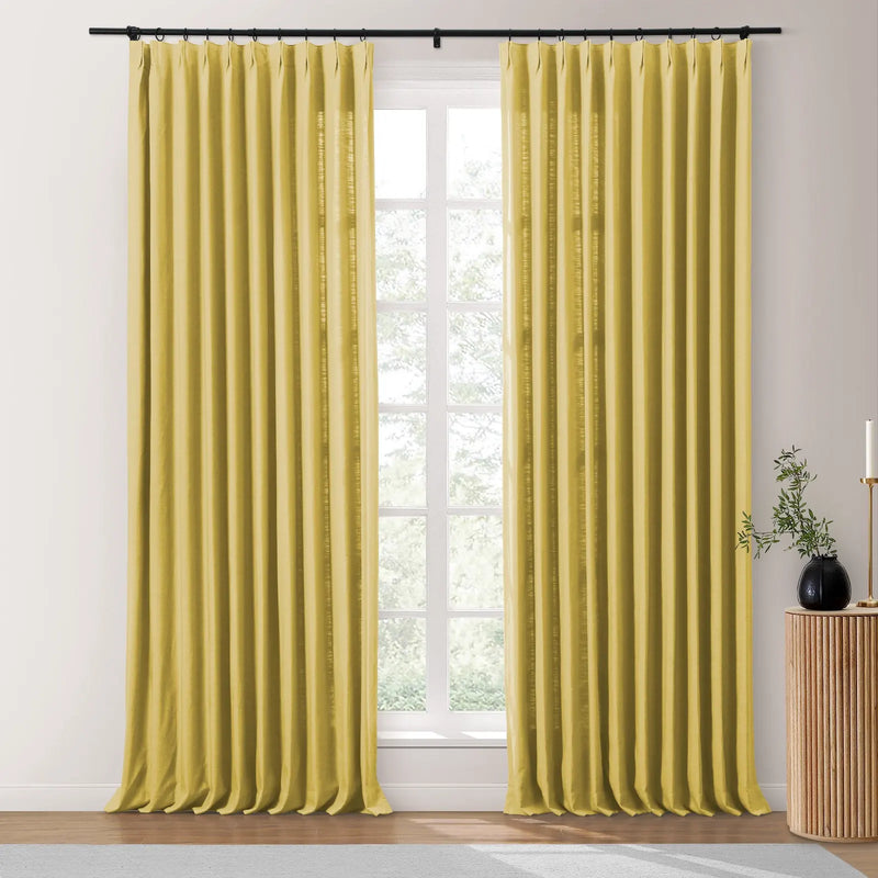 Isabella Heavyweight Cotton Pleated Curtains