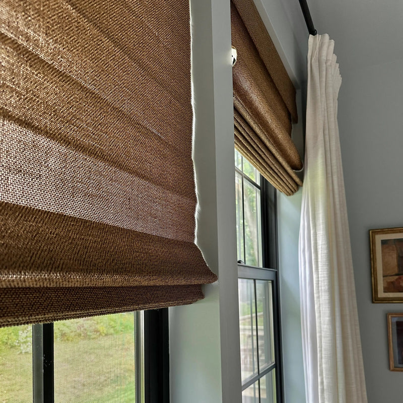 Rae Natural Ramie Bamboo Woven Blinds - Series P