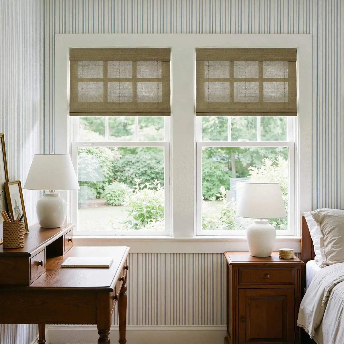 Rae Natural Ramie Bamboo Woven Blinds - Series P