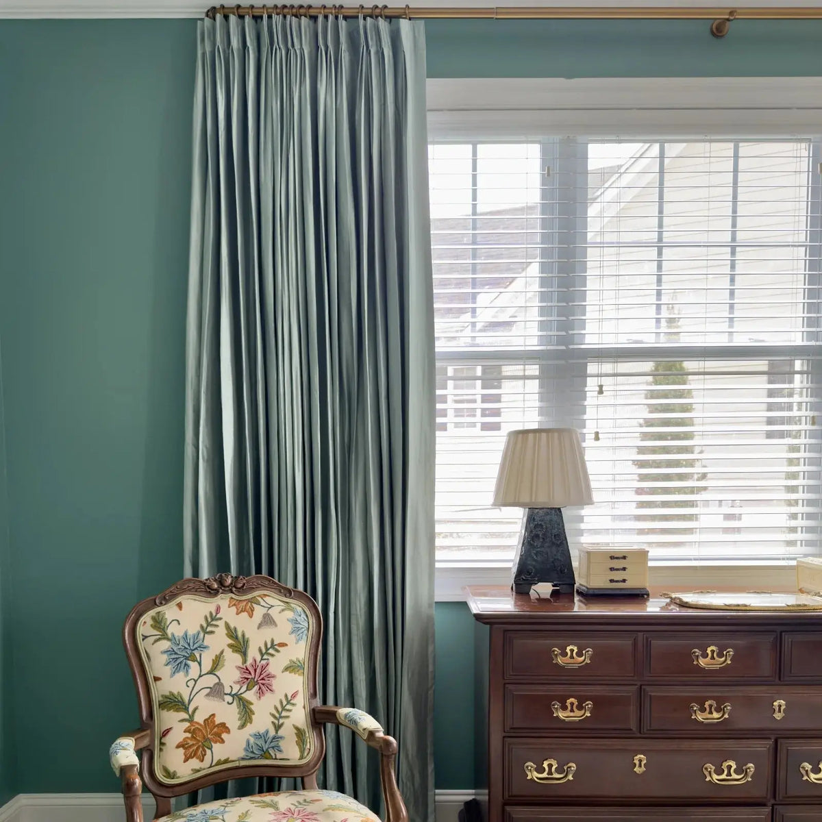 Selman Dupioni Silk Pleated Curtain