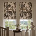 Sara Le x TWOPAGES Printed Linen Roman Blind Cord Lift