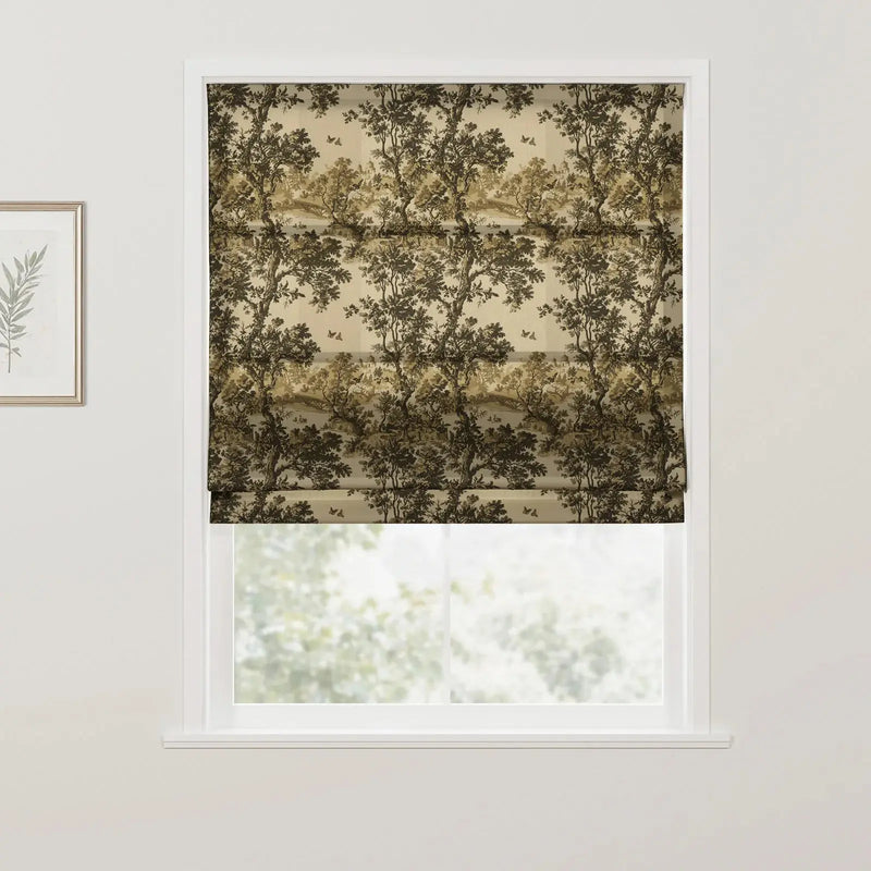 Sara Le x TWOPAGES Printed Linen Roman Blind Cord Lift