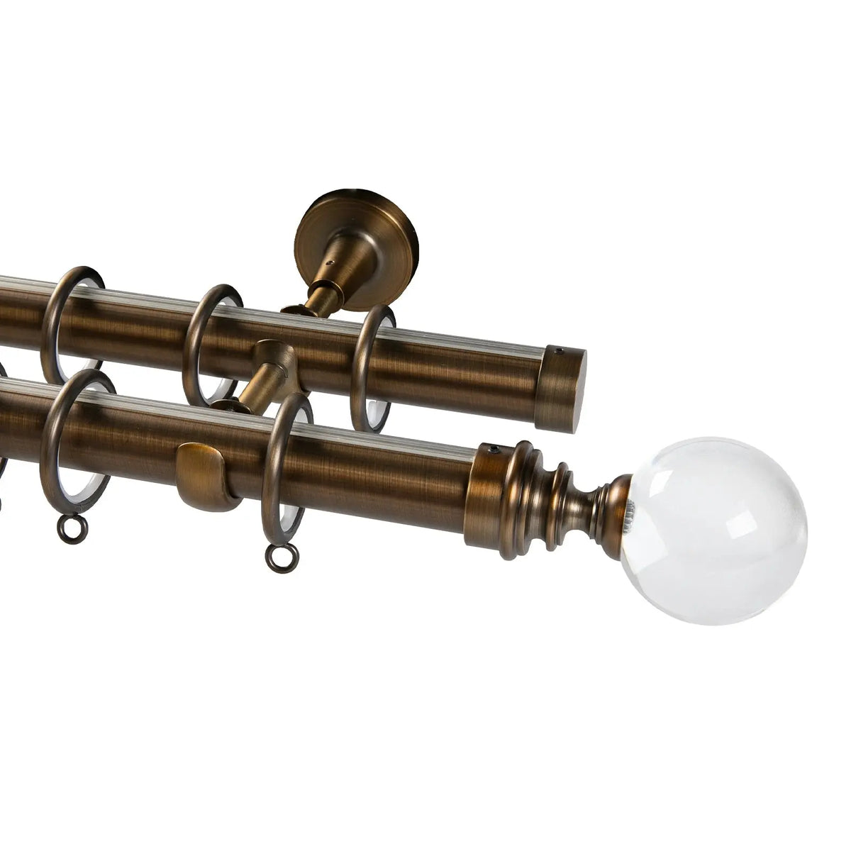 Arno Double Decorative Curtain Rod -TWOPAGES