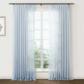 Flynn Airy Lightweight Pleated Sheer Curtain