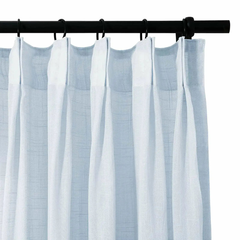 Flynn Airy Lightweight Pleated Sheer Curtain