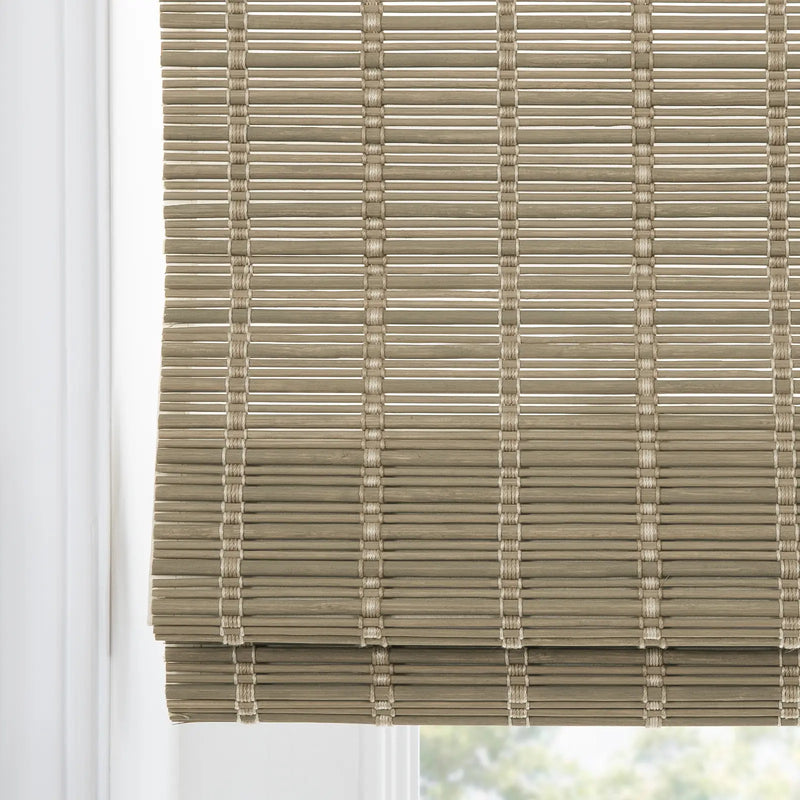 Rae Natural Ramie Jute Woven Wood Shades - Series W