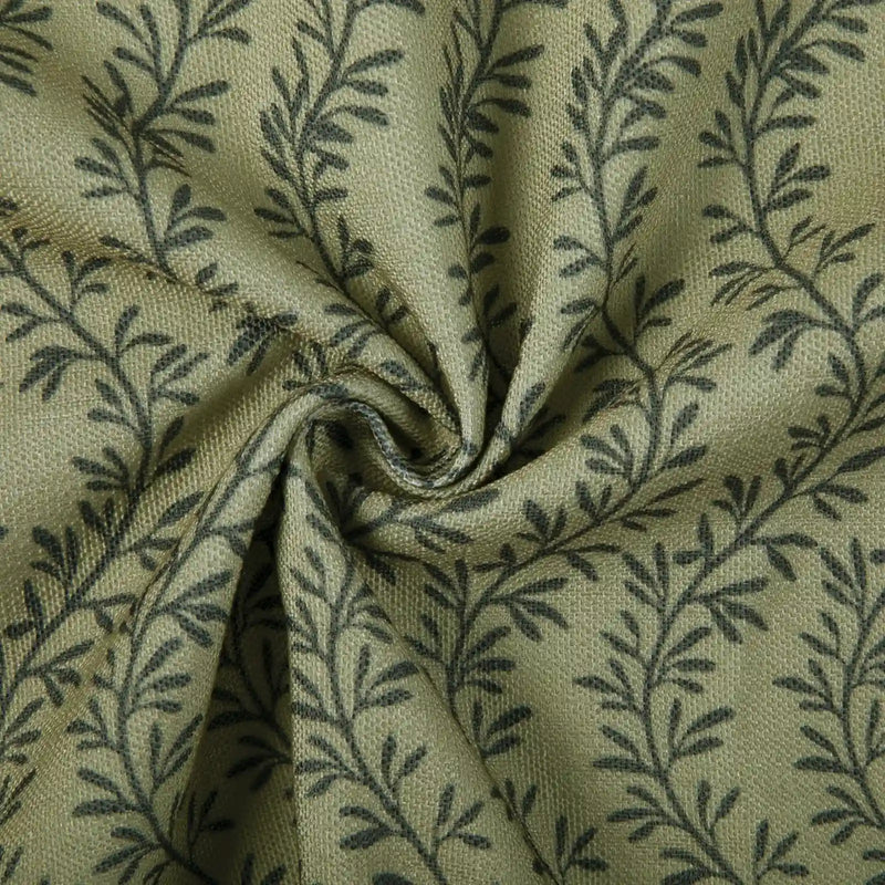 Britt Bengoechea x TWOPAGES Cottage Floral Printed Linen Cotton Pleated Curtains