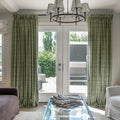 Britt Bengoechea x TWOPAGES Cottage Floral Printed Linen Cotton Pleated Curtains