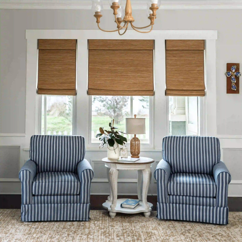 Lay Natural Jute Bamboo Woven Blind - Bark
