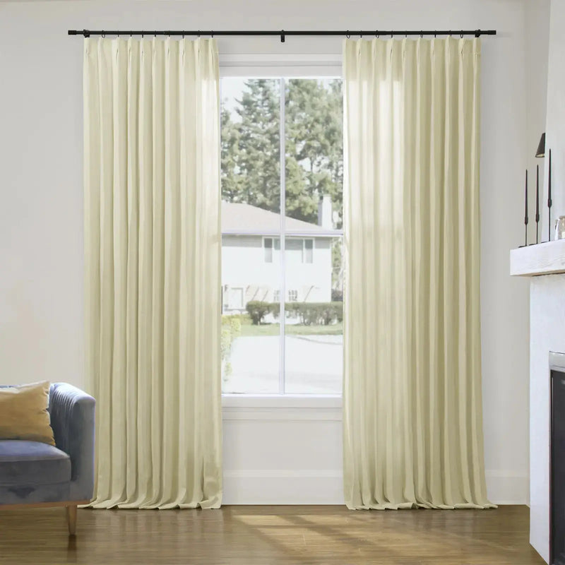 Patti Premium Belgian Linen Pleated Curtains