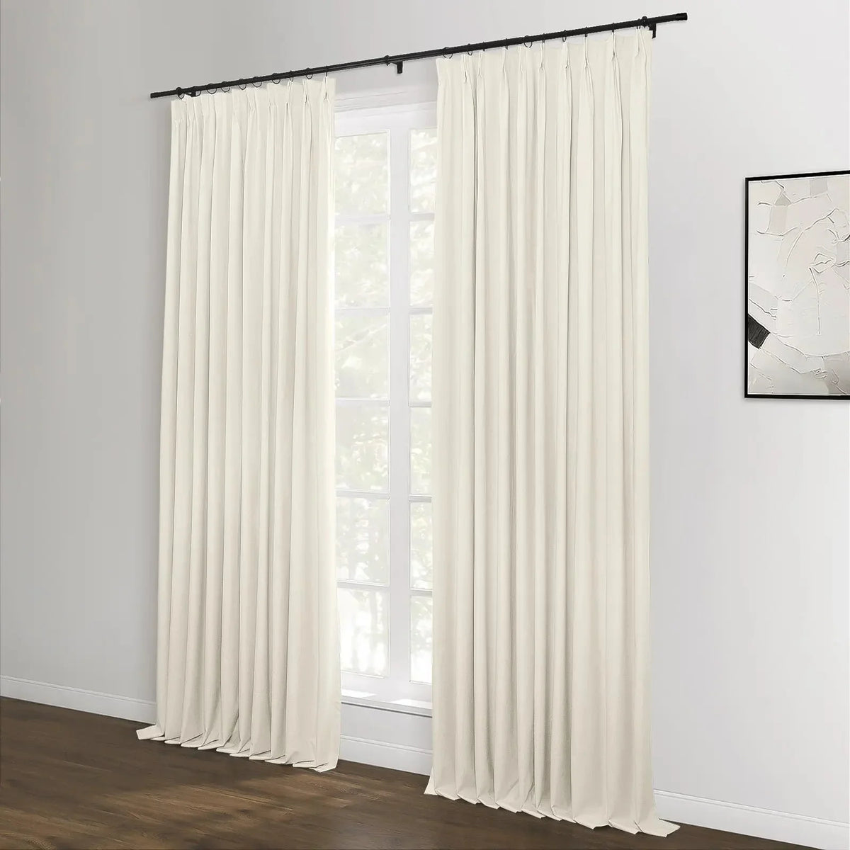 Lila Blockout Pleated Curtains
