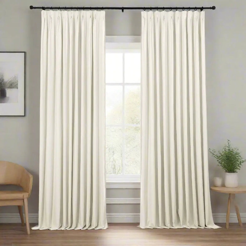 Lila Blockout Pleated Curtains