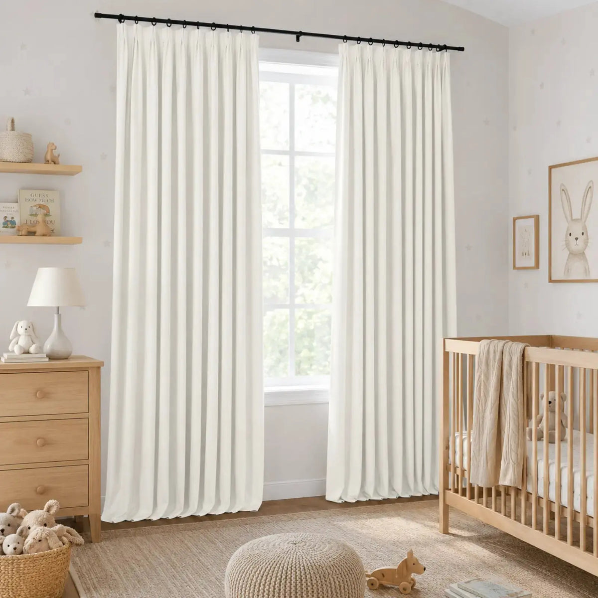 Lila Blockout Pleated Curtains