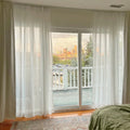 Scandina Solid Sheer Pleated Curtains