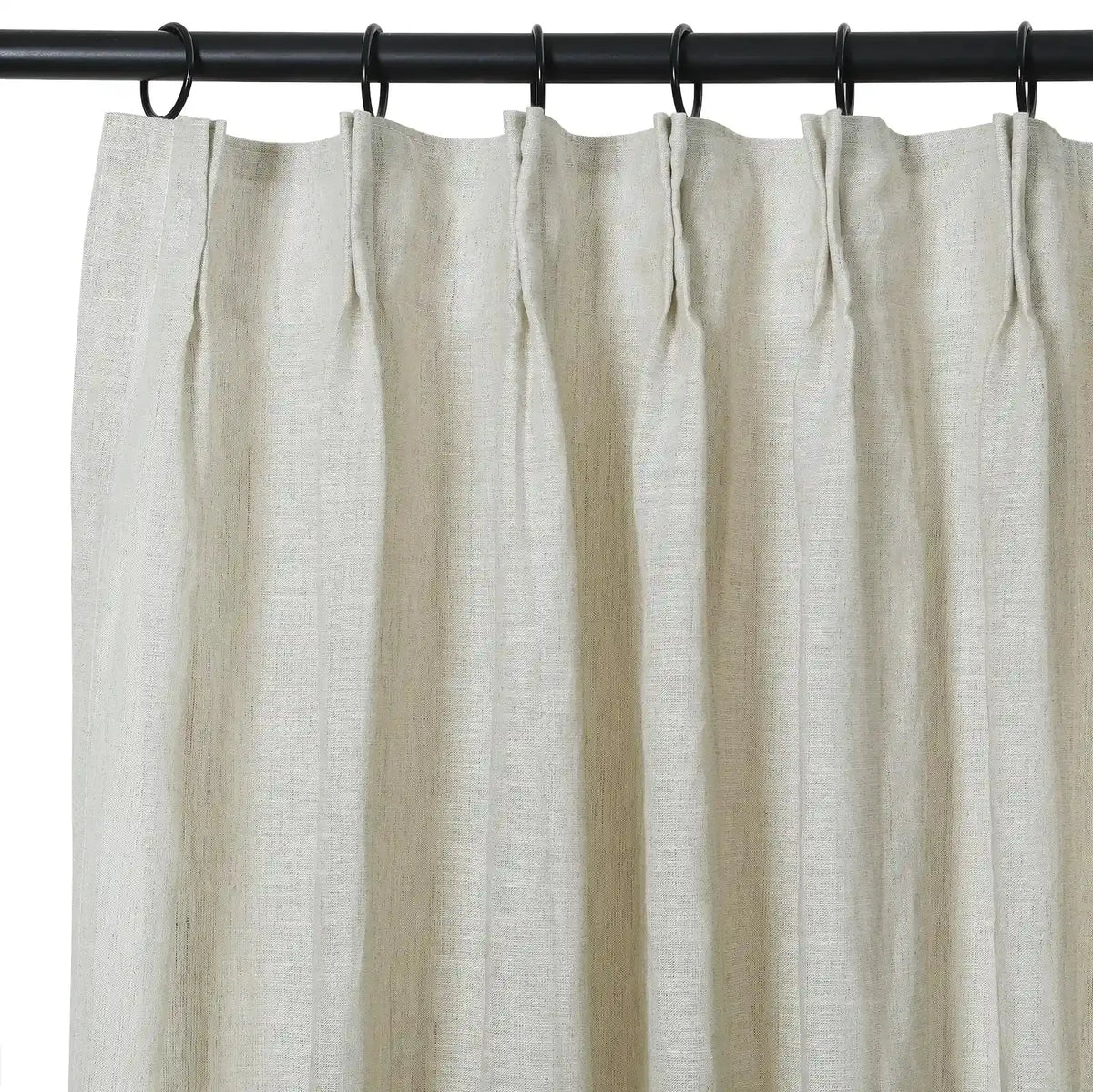 Joy Pure Linen Pleated Sheer Curtains