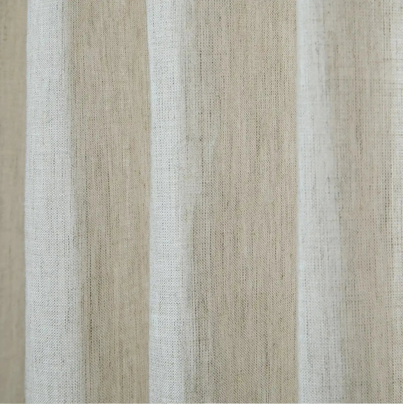 Joy Pure Linen Pleated Sheer Curtains